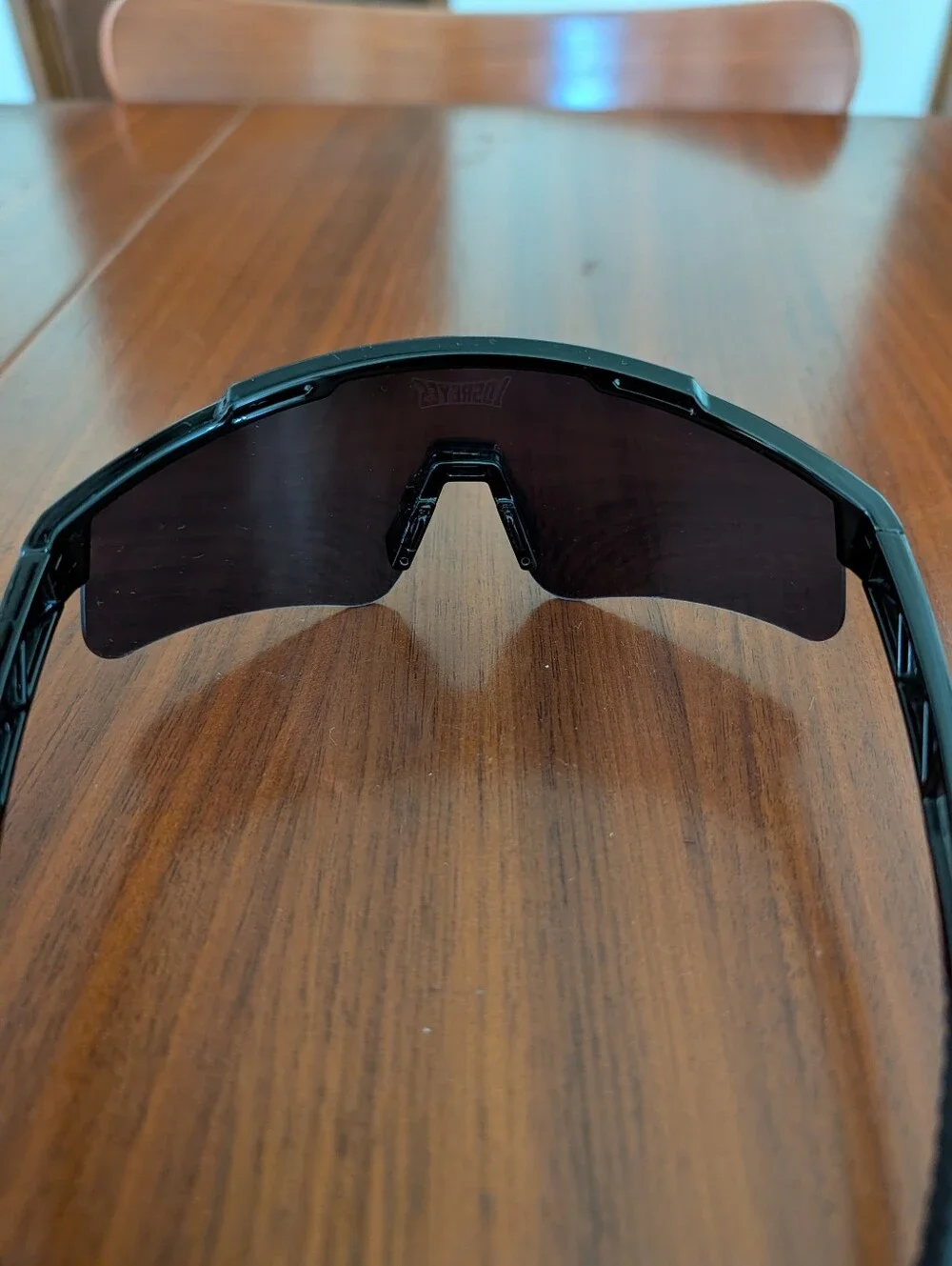 Los Reyes Prime Polarized Orange Wrap Sunglasses Pre Owned